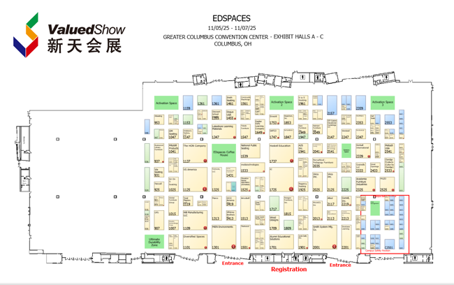 美国教育设施建筑设计展展位图