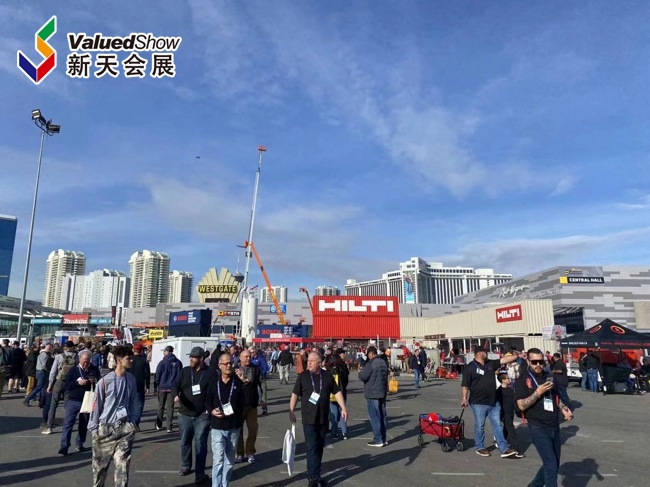 美国拉斯维加斯混凝土展现场 新天会展拍摄