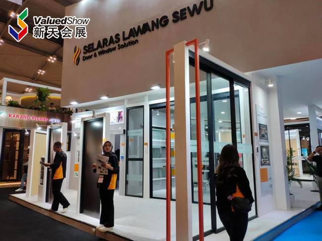 2025年印尼建材展门窗产品 新天会展拍摄